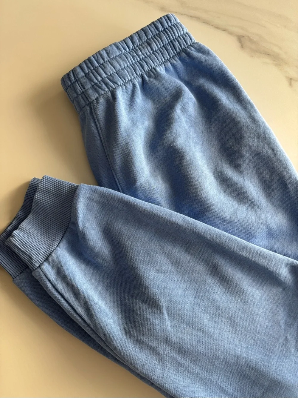 Nike Kids Sky Blue Fleece Joggers with White Swoosh